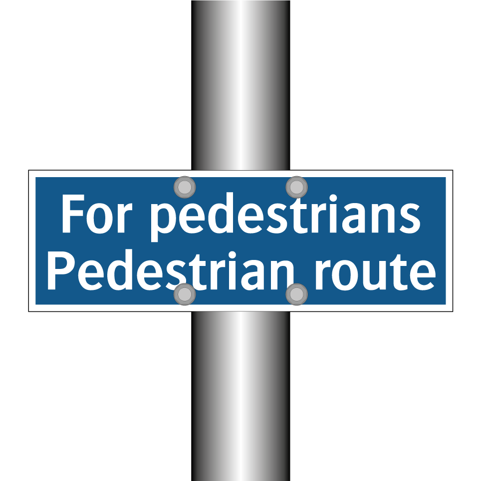 For pedestrians Pedestrian route