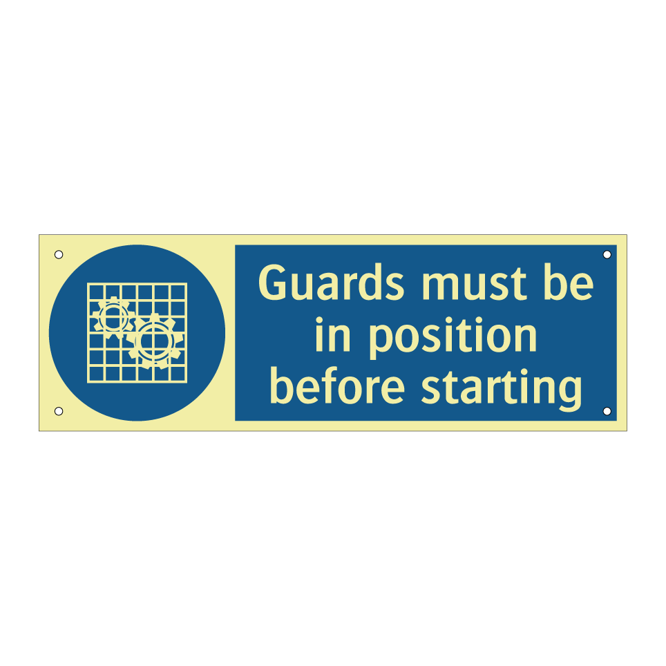 Guards must be in position before starting