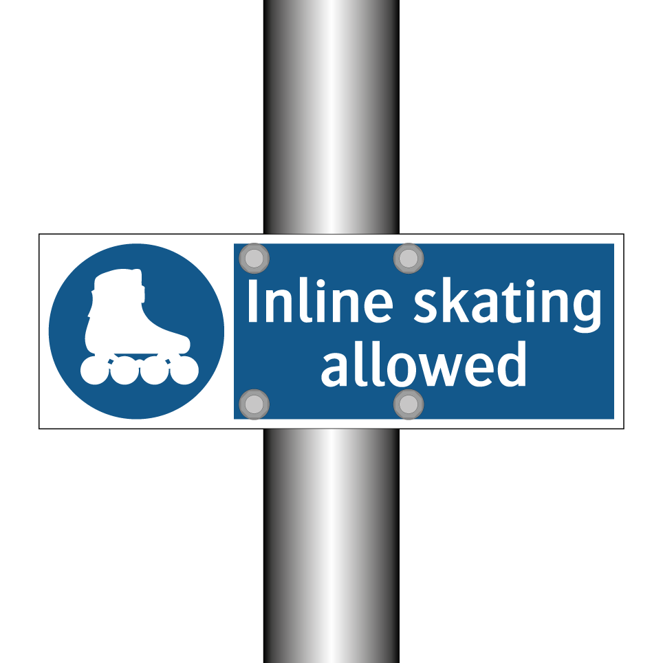 Inline skating allowed