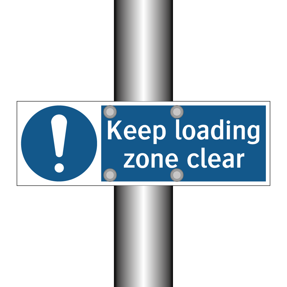 Keep loading zone clear