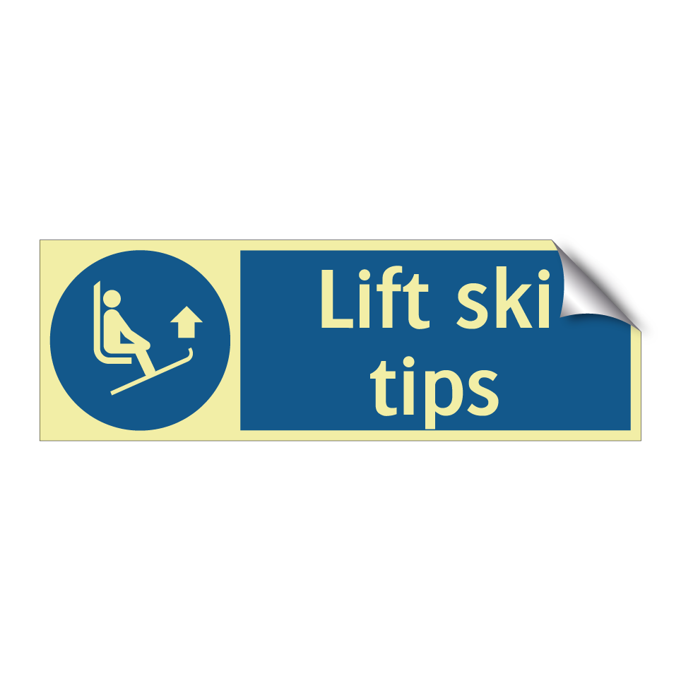 Lift ski tips