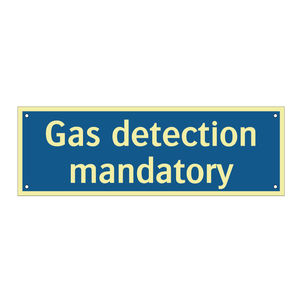 Gas detection mandatory