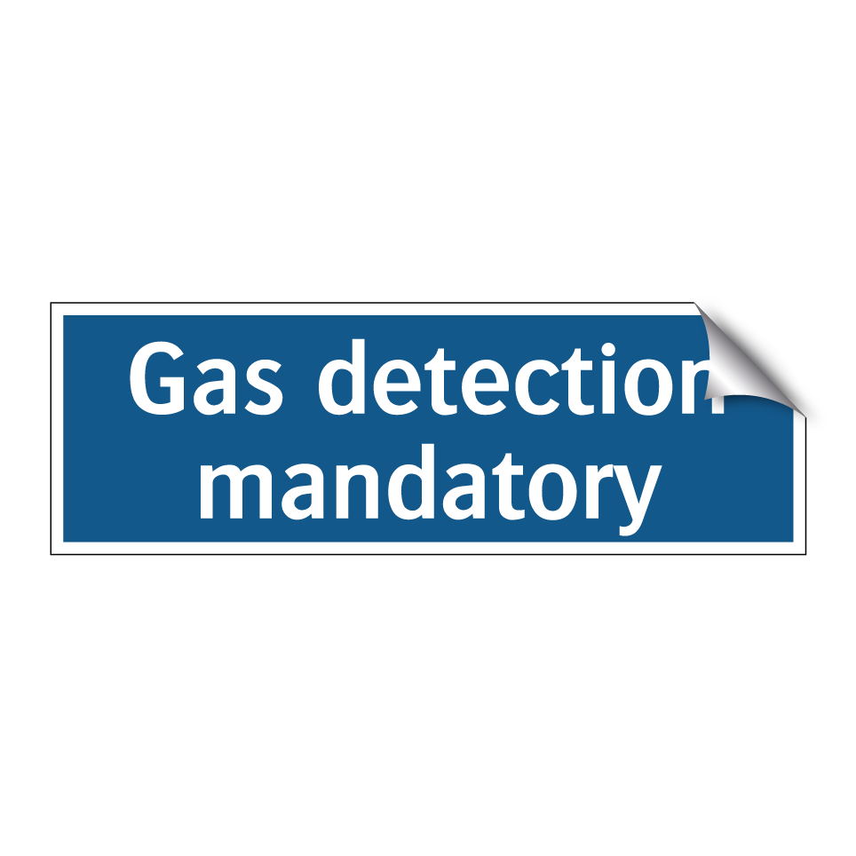 Gas detection mandatory