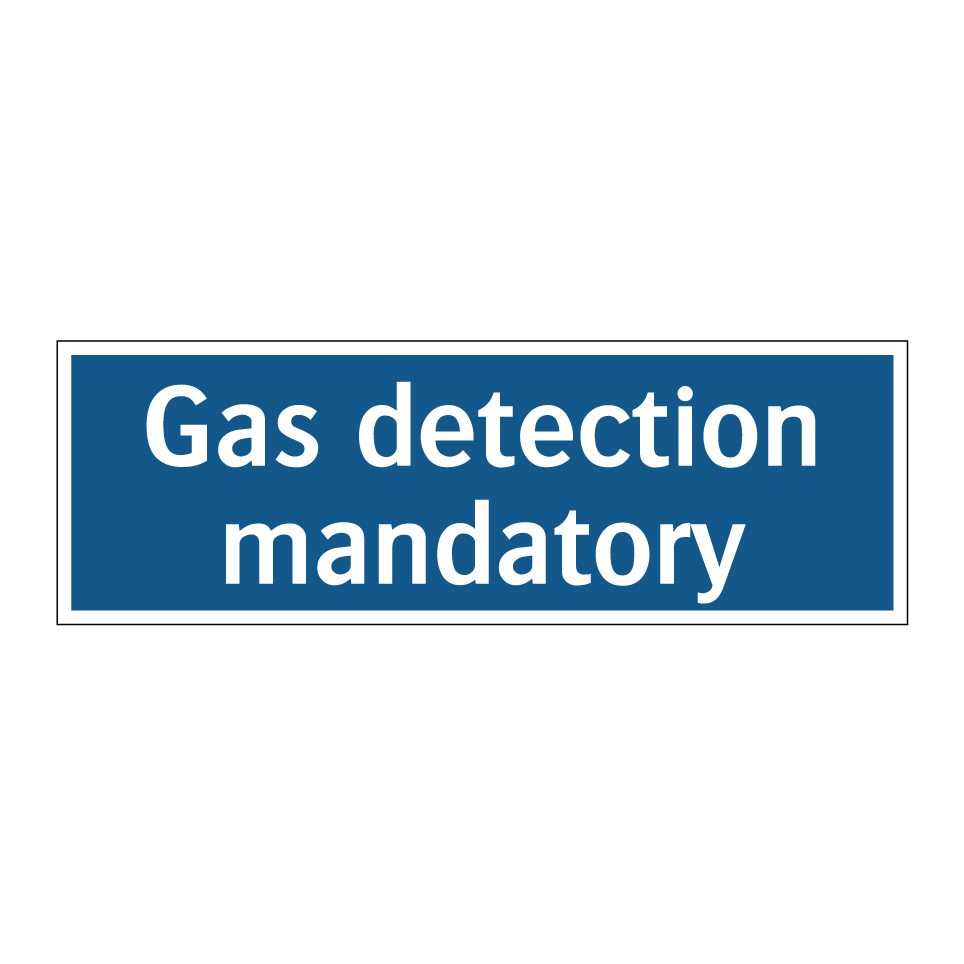 Gas detection mandatory