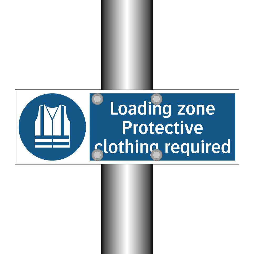 Loading zone Protective clothing required