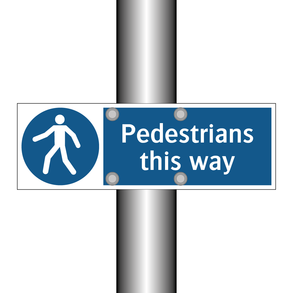 Pedestrians this way