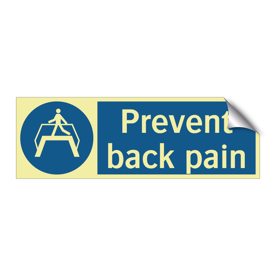 Prevent back pain