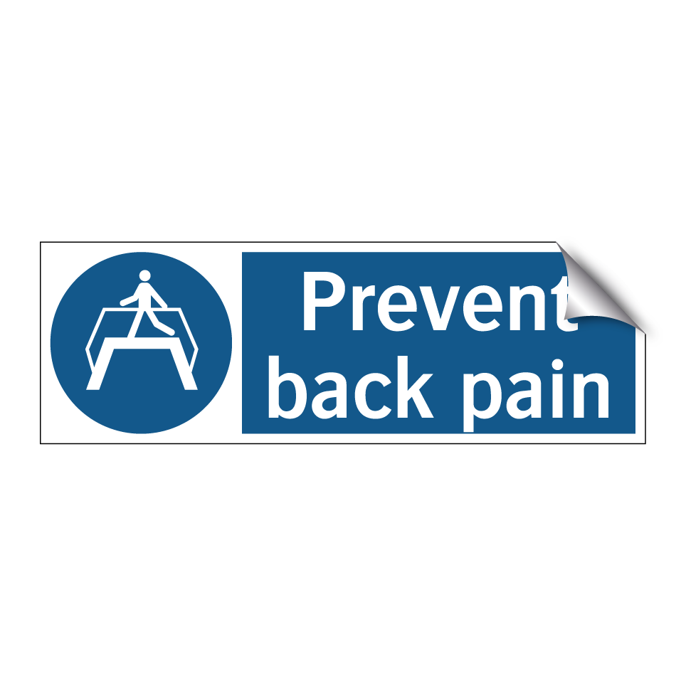Prevent back pain