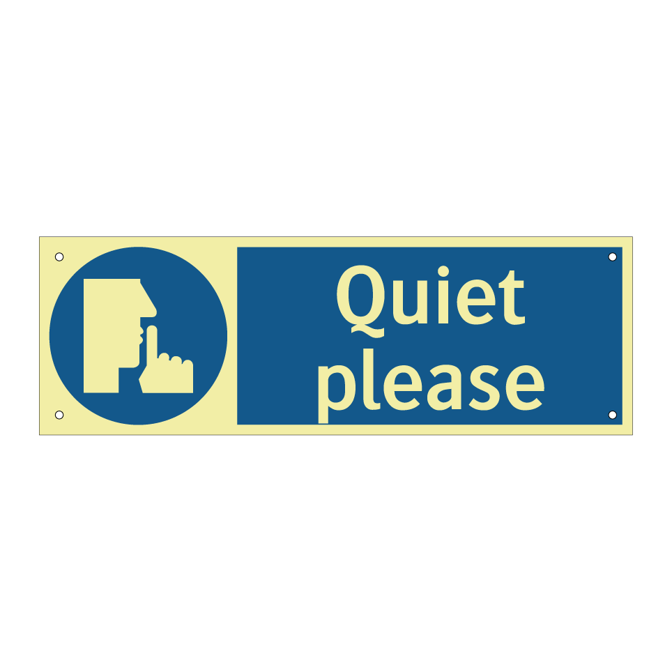 Quiet please