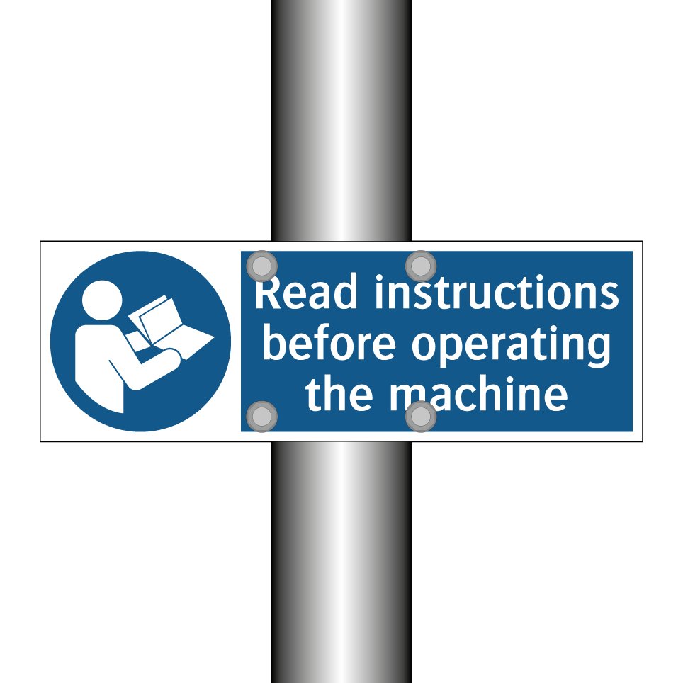 Read instructions before operating the machine