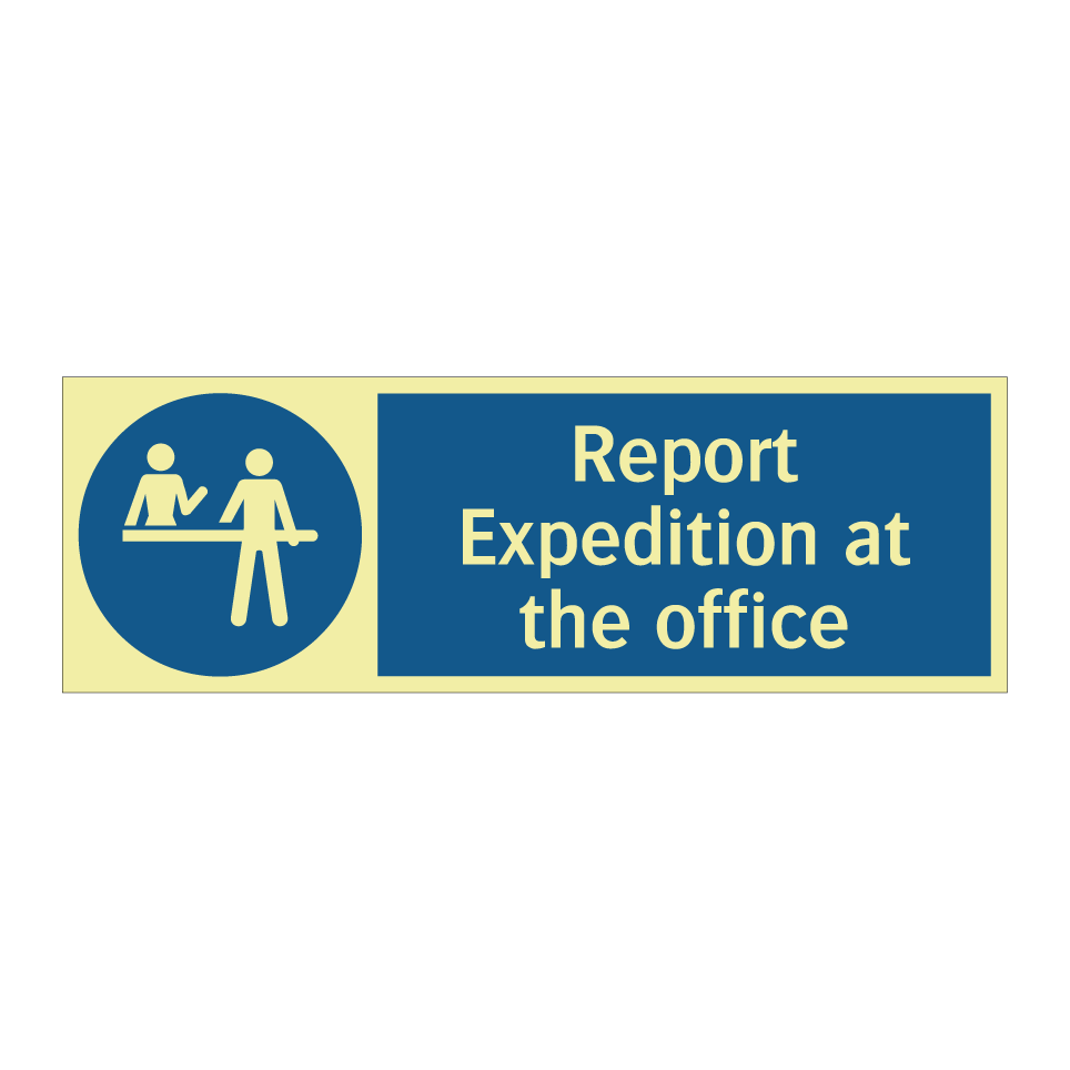 Report Expedition at the office