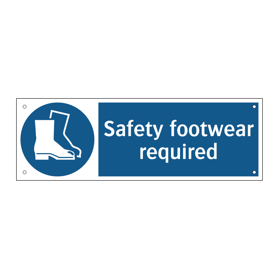 Safety footwear required