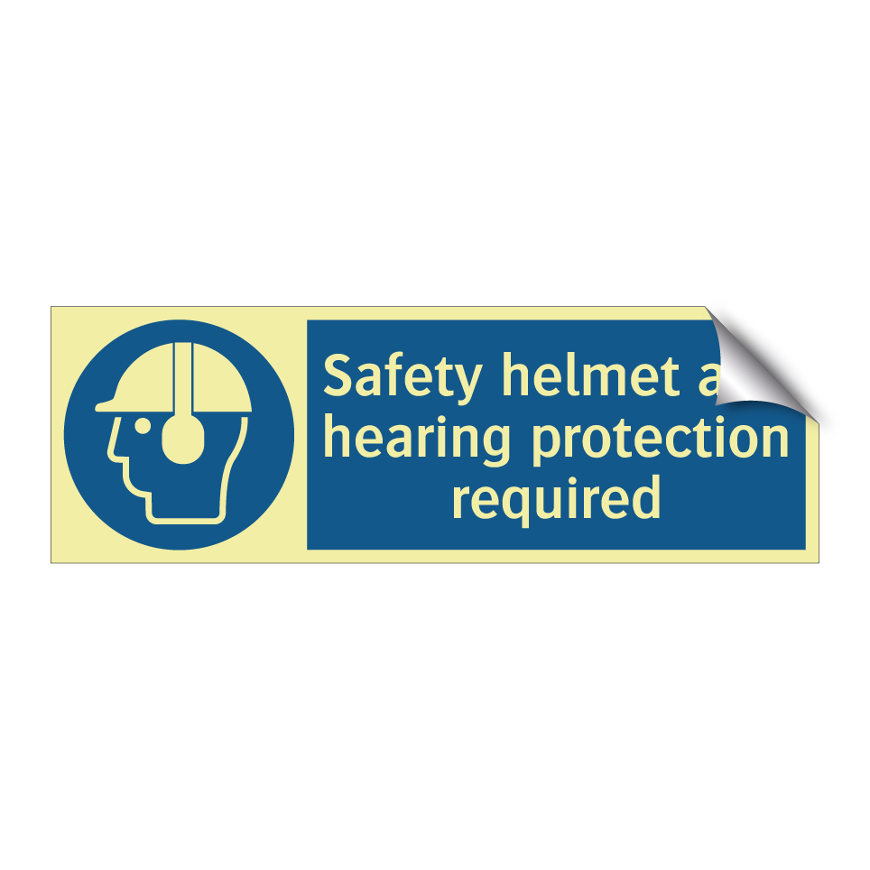 Safety helmet and hearing protection required