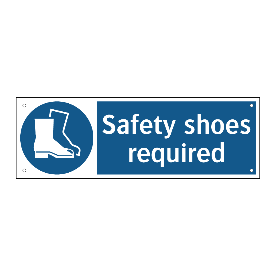 Safety shoes required