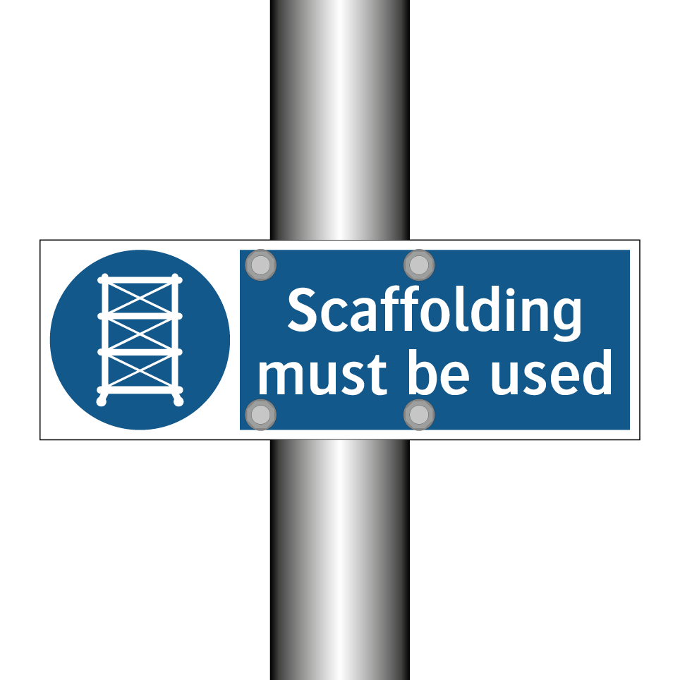 Scaffolding must be used