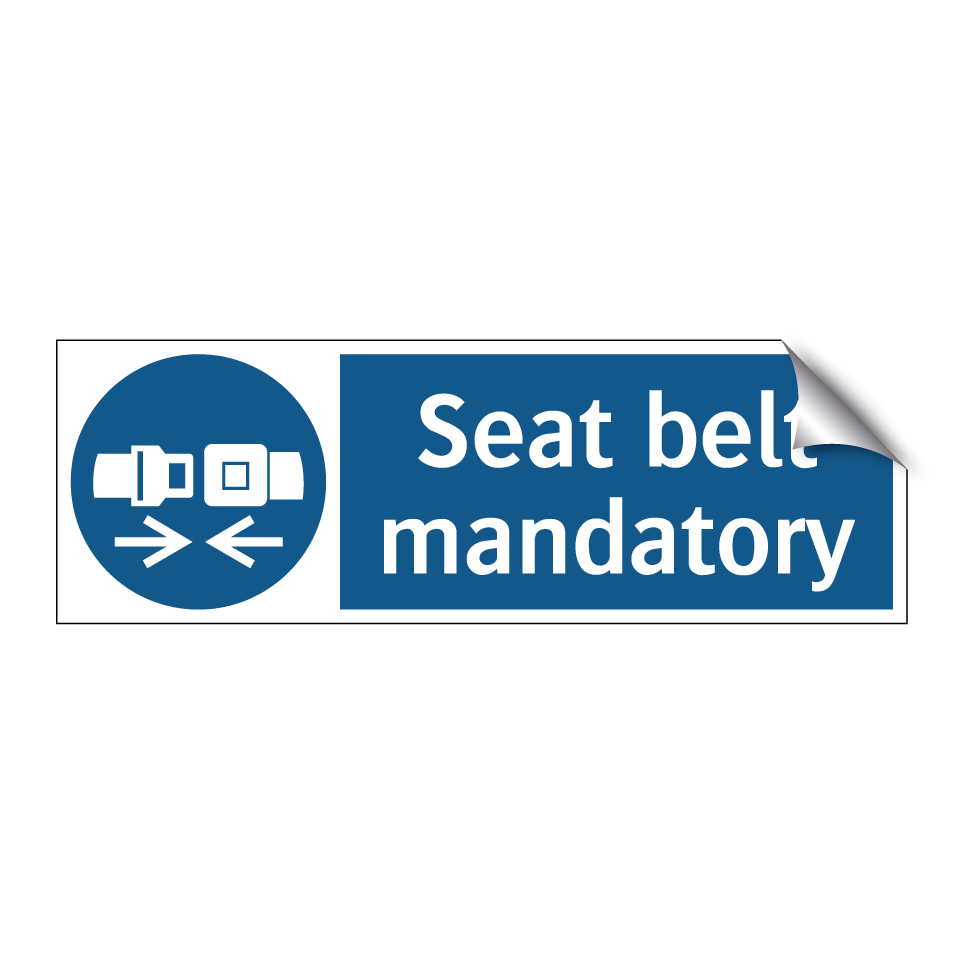 Seat belt mandatory