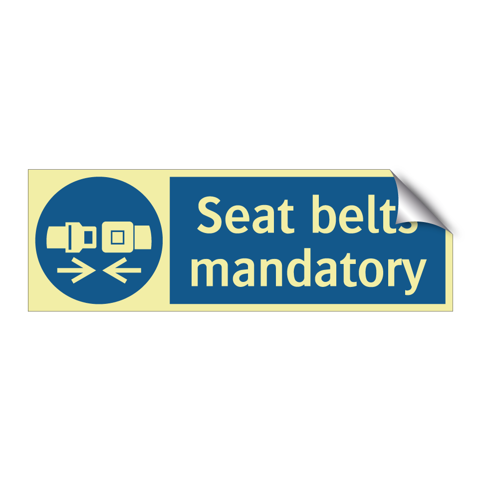 Seat belts mandatory