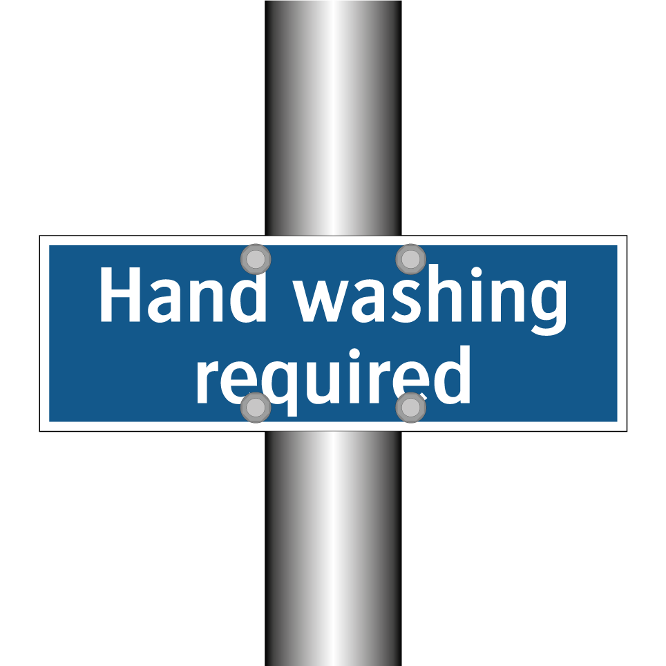 Hand washing required