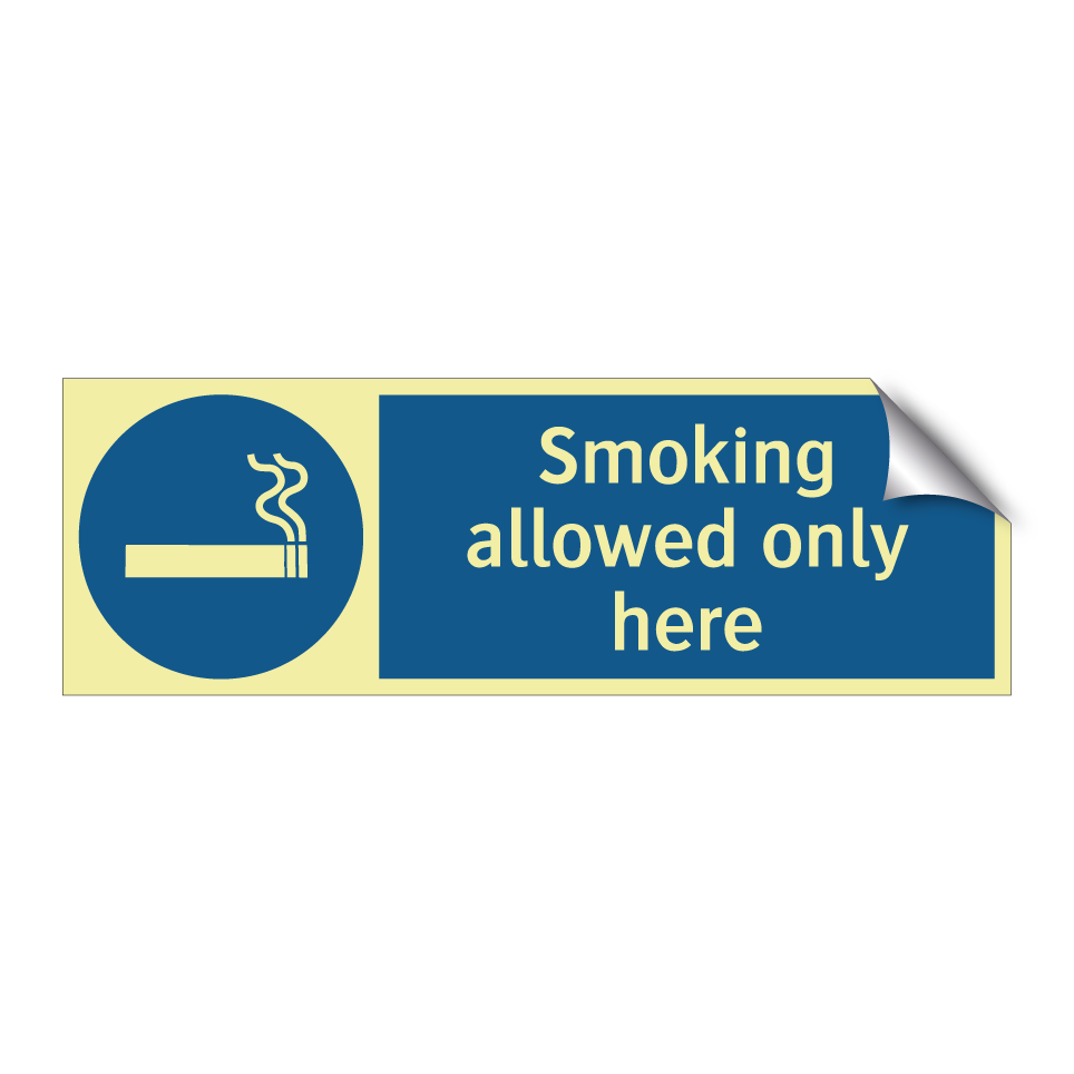 Smoking allowed only here