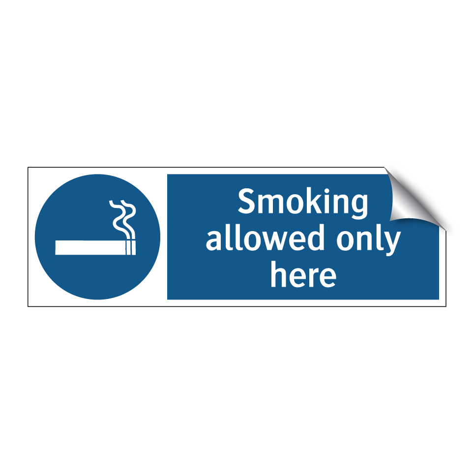Smoking allowed only here