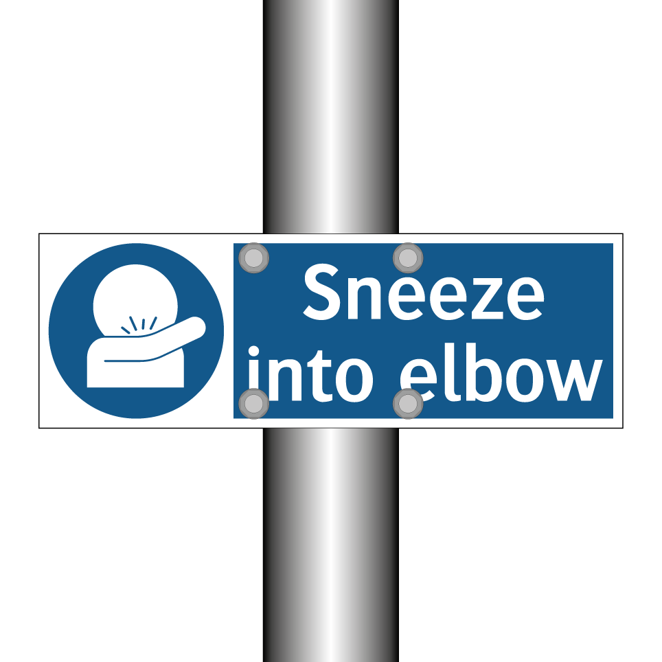 Sneeze into elbow