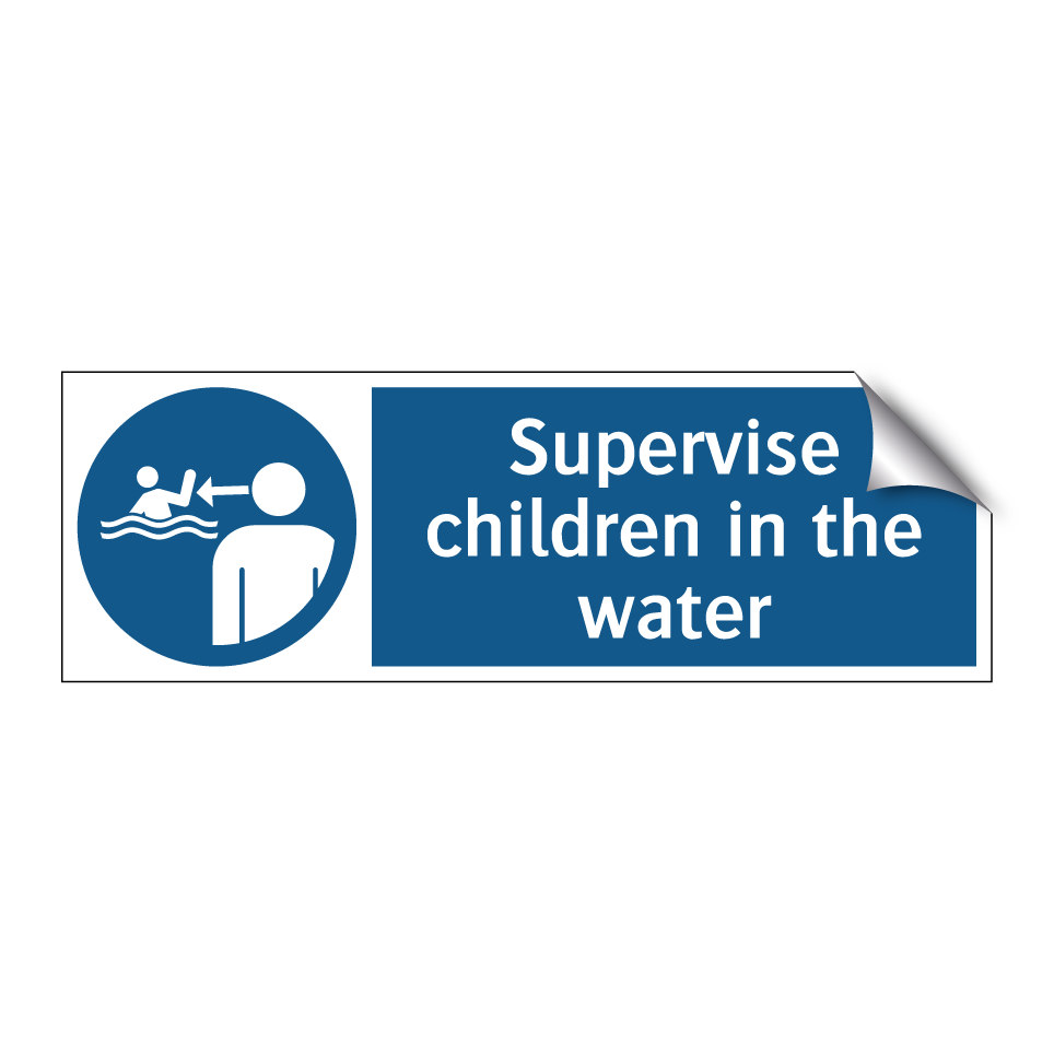 Supervise children in the water