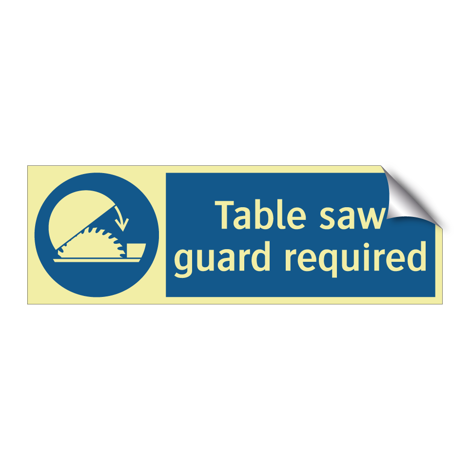 Table saw guard required
