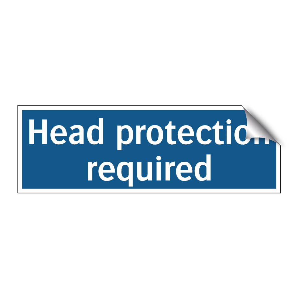 Head protection required