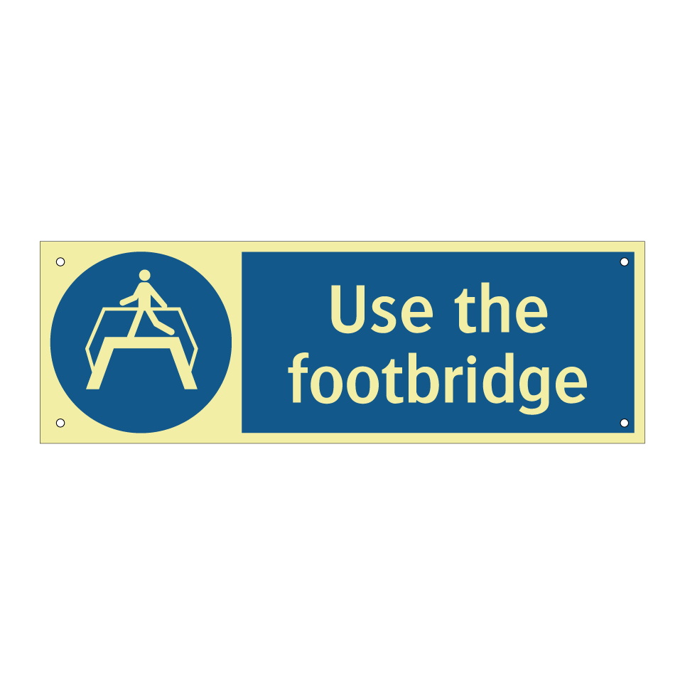 Use the footbridge
