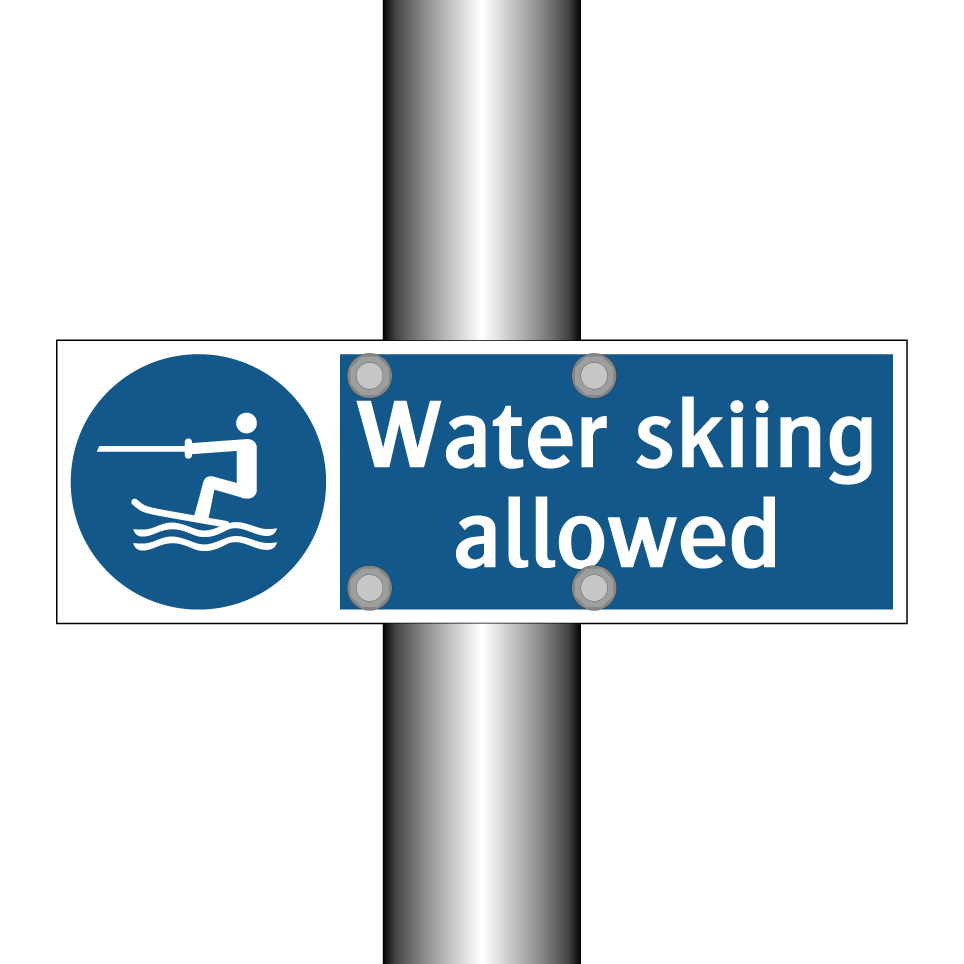 Water skiing allowed