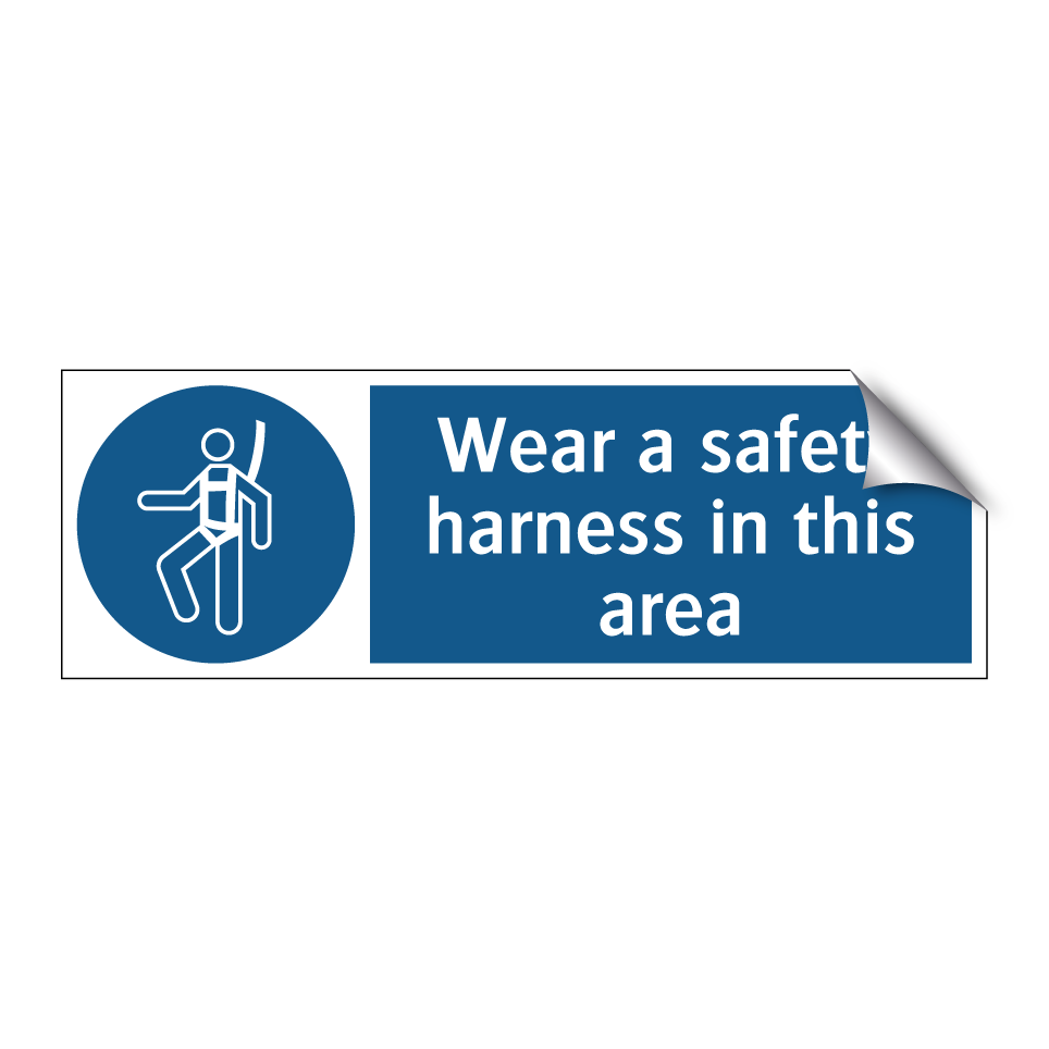 Wear a safety harness in this area