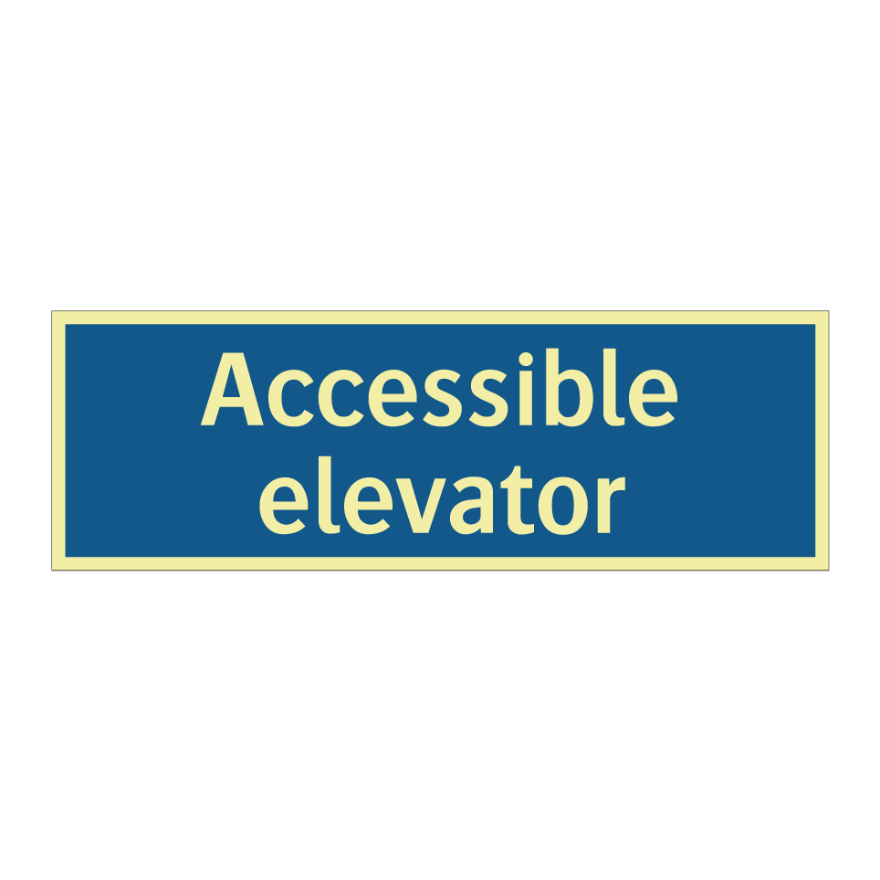 Accessible elevator