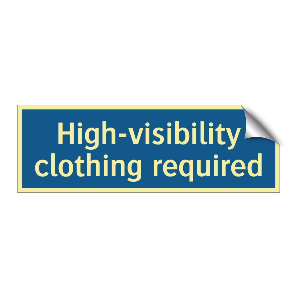 High-visibility clothing required