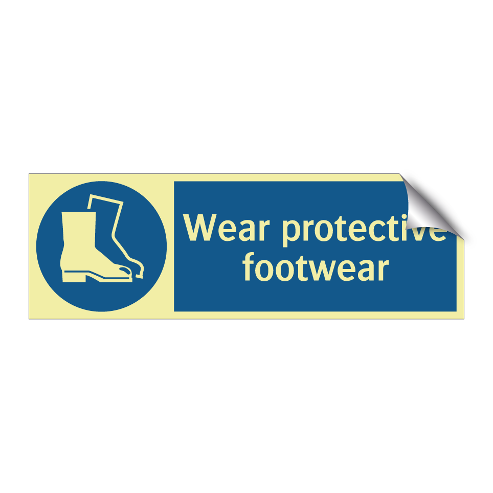 Wear protective footwear