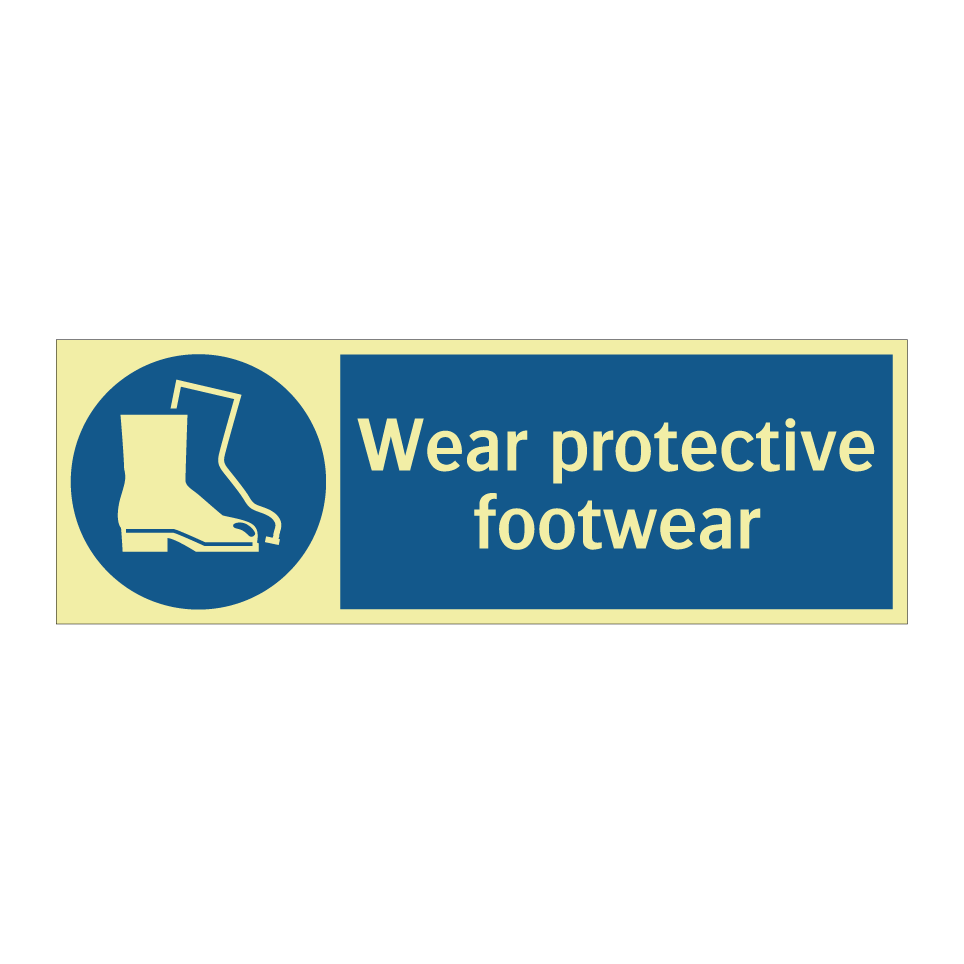 Wear protective footwear