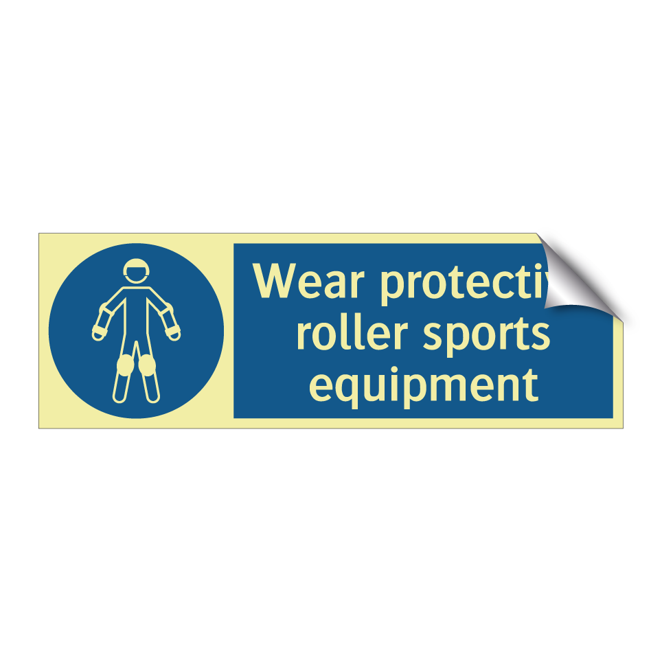Wear protective roller sports equipment
