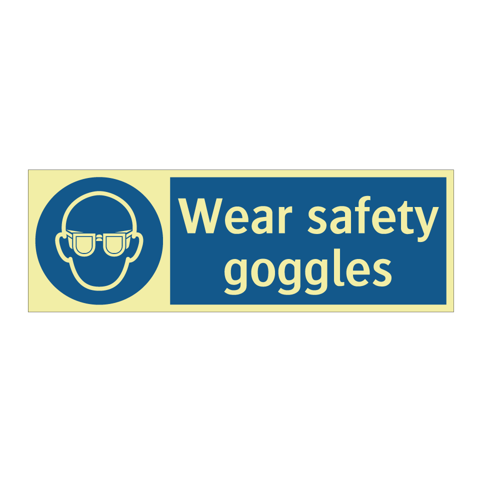 Wear safety goggles