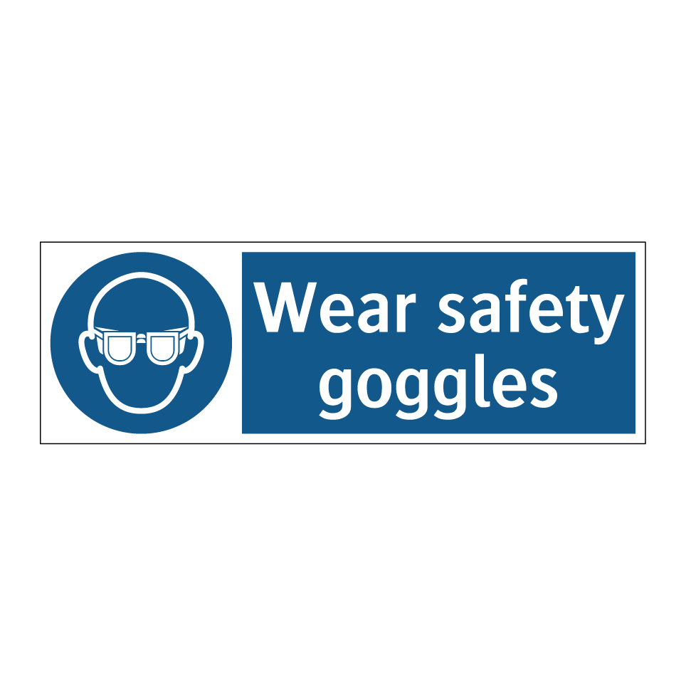 Wear safety goggles
