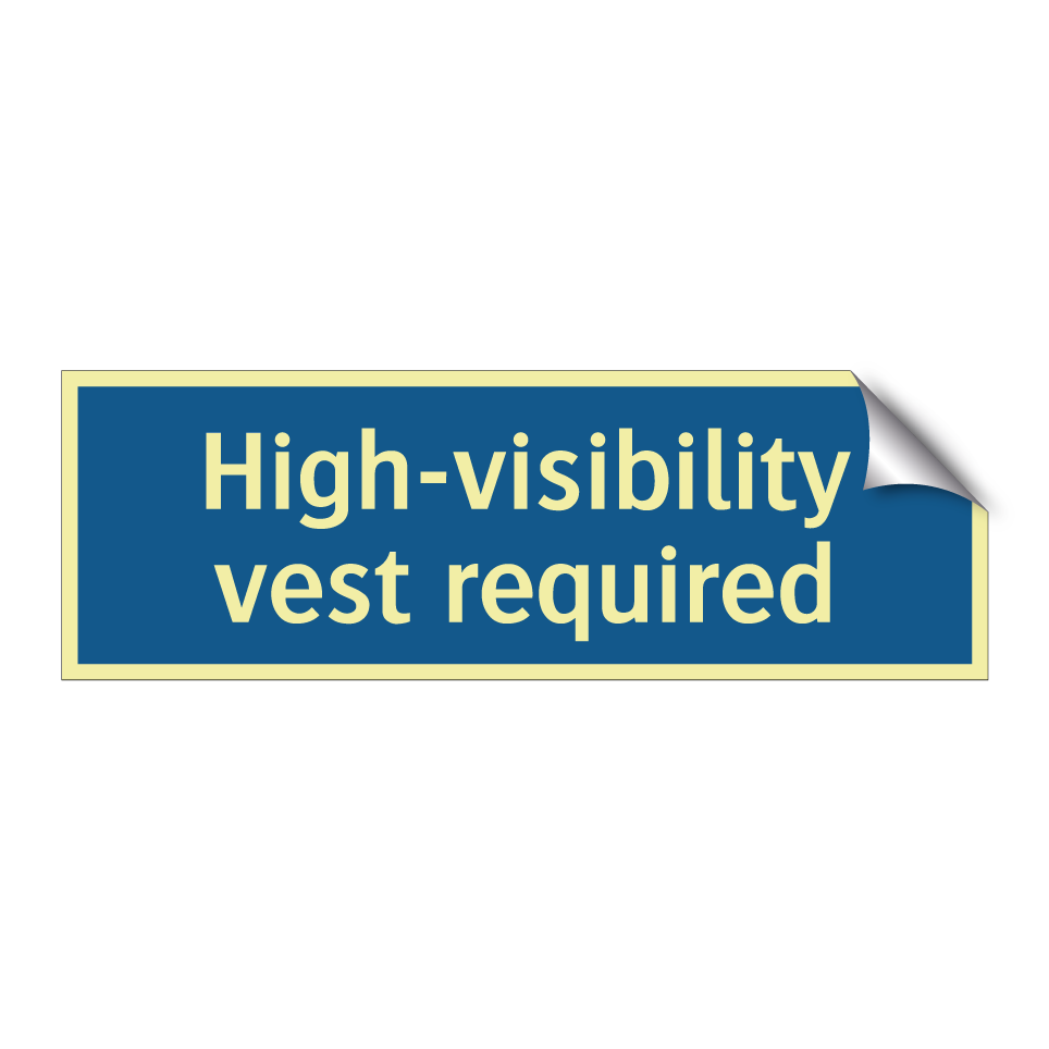 High-visibility vest required