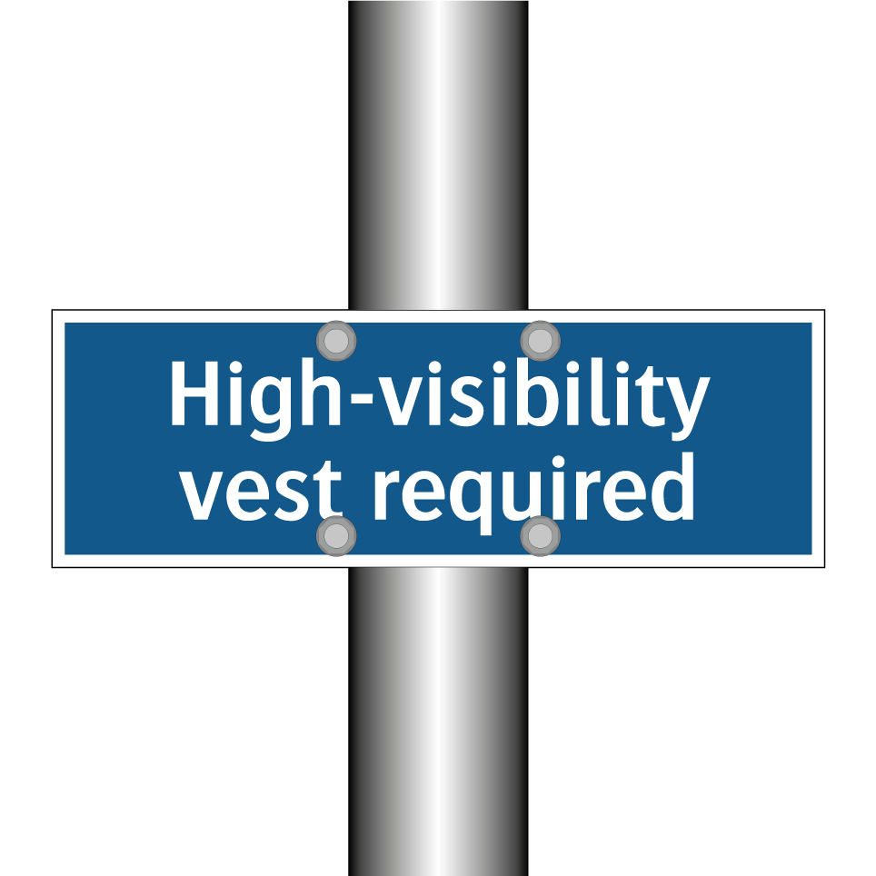 High-visibility vest required