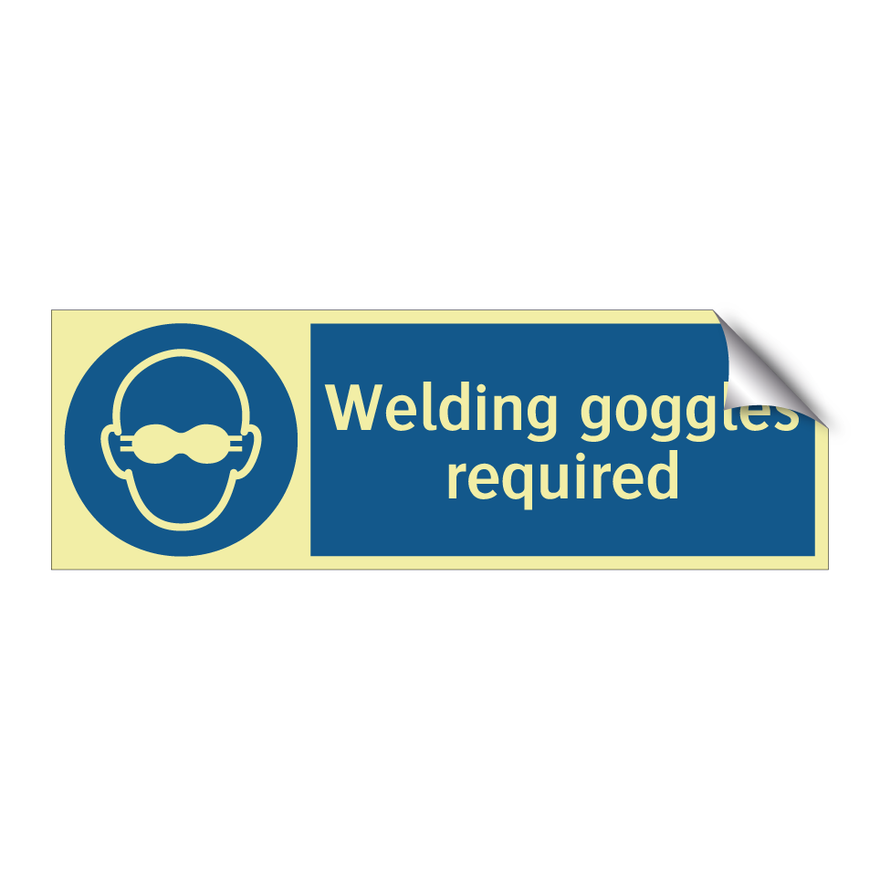 Welding goggles required