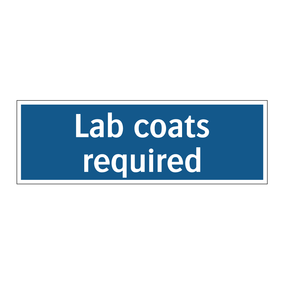 Lab coats required