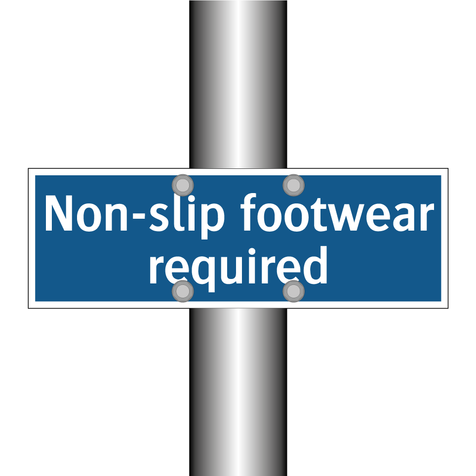 Non-slip footwear required