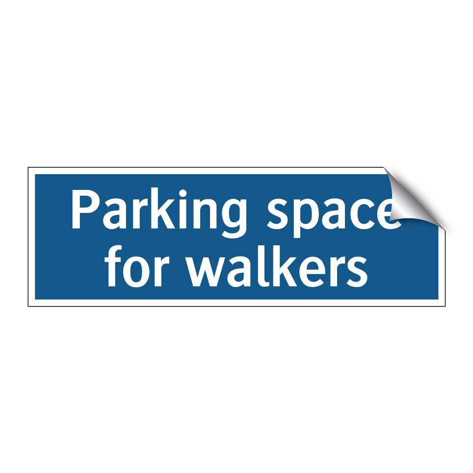 Parking space for walkers