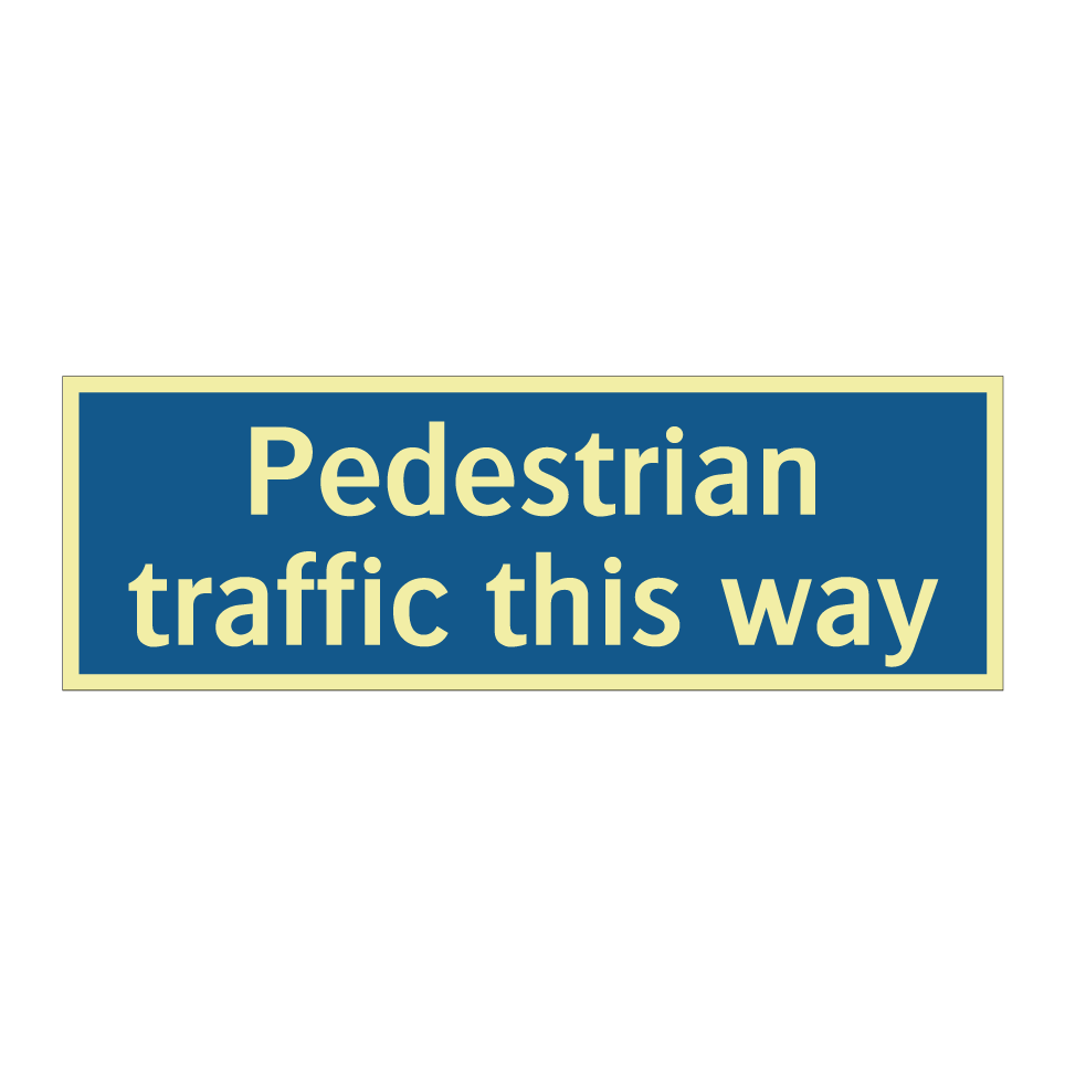 Pedestrian traffic this way