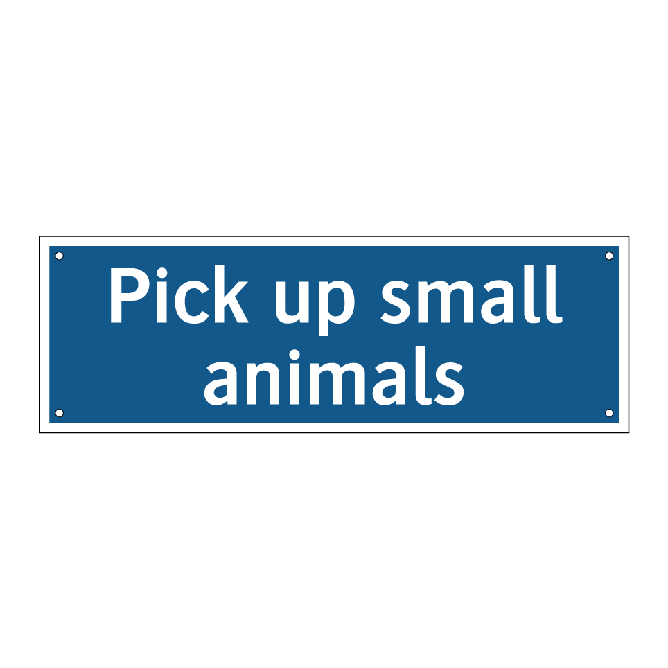 Pick up small animals
