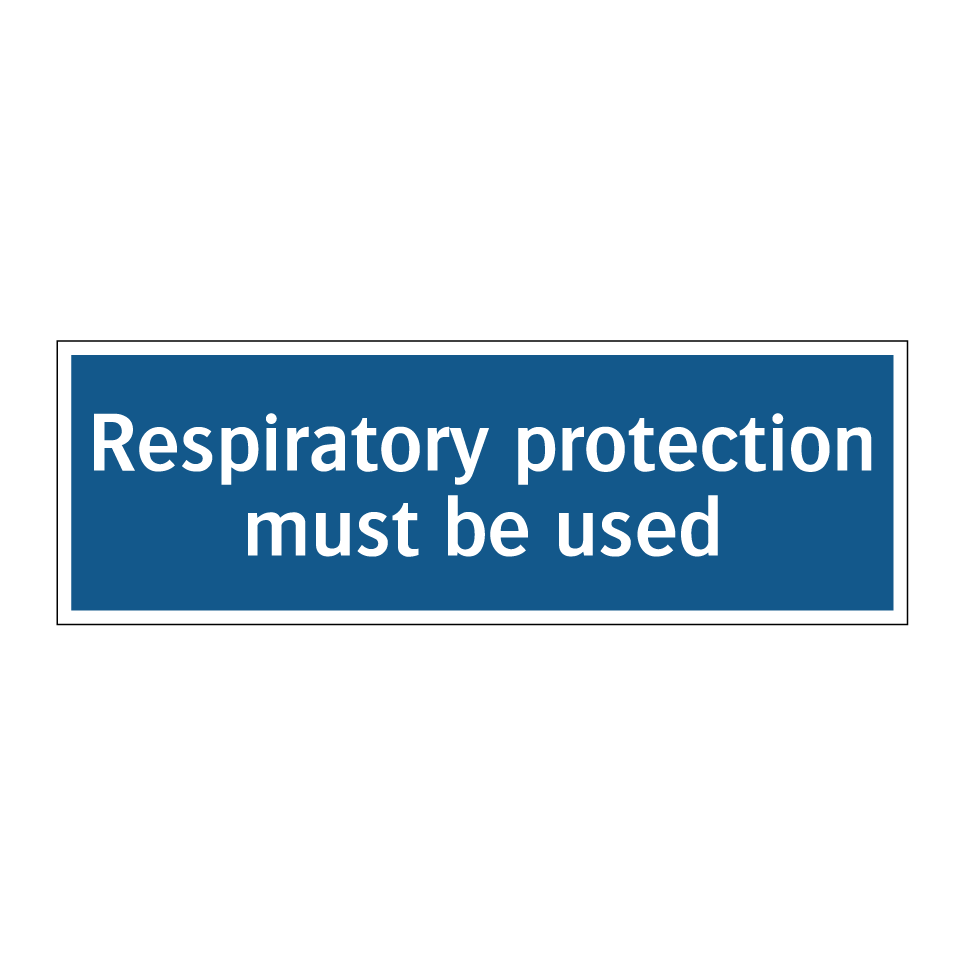 Respiratory protection must be used