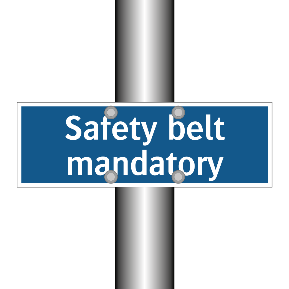 Safety belt mandatory