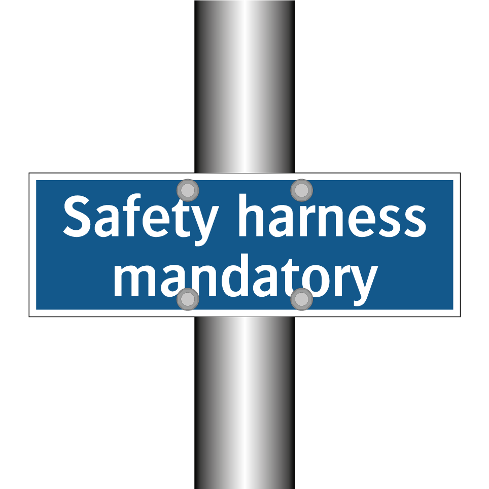 Safety harness mandatory