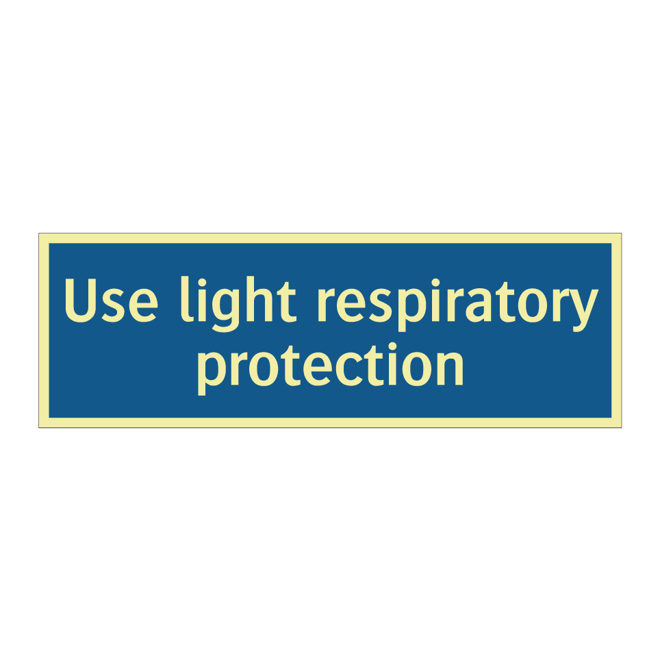 Use light respiratory protection